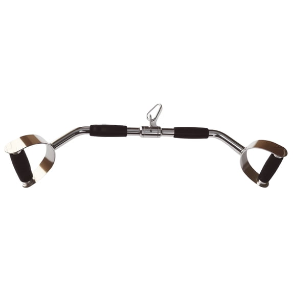qibylift Wide Grip Lat Pull Down Bar Cable Attachment LAT Pull Down Bar Press Down Machine Attachments V-Shaped Bars with Rubber Handgrips & Revolving Hanger