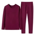 thumbnail image 1 of qinhaie Casual Valentine Outfits for Women Women's Fleece Two Piece Set Including Top And Pants Two-Piece Set Women's Sleepwear, 1 of 6