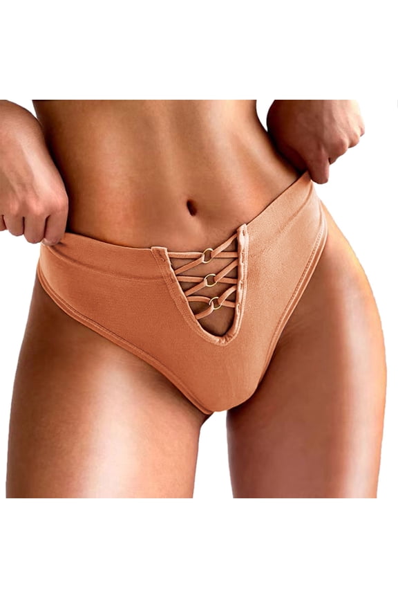 Cotton Thongs for Women T Back Gstring Underwear Seamless Panties Orange Seamless High-Elasticity Comfortable Mid-Waist Women's Cut-Out Fishing Net Women's Sports and Fitness Underwear Xl