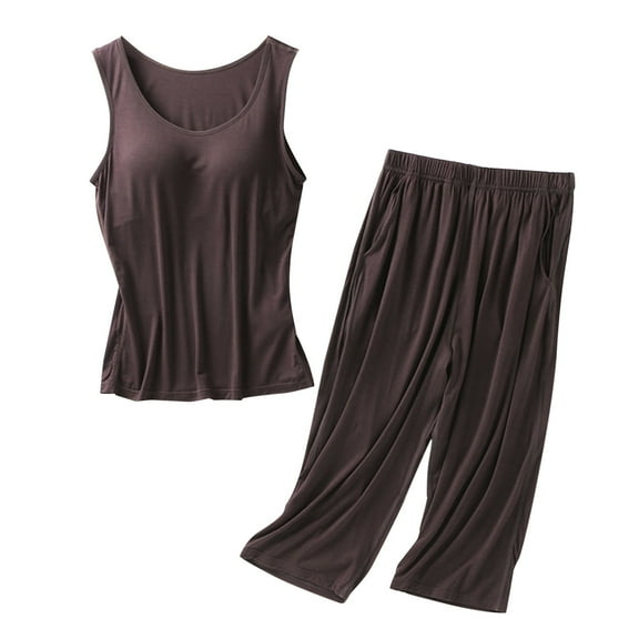 WCJM Women Pajamas Set Button Down Sleepwear Short Sleeve Nightwear with Long Pants Soft Pjs Set Pajamas for Women Women Pajamas (L)