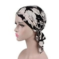thumbnail image 1 of qinhaie Women Print Cotton Turban Hat, Elastic Hijab Cap Underscarf, Muslim Headwear Headwrap Headscarf, Chemo Hats Elastic Printed Turban Headwear for Daily Wear, 1 of 6