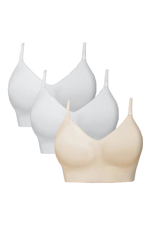 qinhaie Women's Adjustable Strappy Back Sports Bra, High Support Molded Cup Bra for Workout Running Yoga, Criss Cross Medium Impact Fitness Bra 4-Pack, Grey Bra