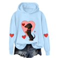 thumbnail image 1 of WCJM Women's Hoodies & Sweatshirts Women's Valentine's Day Cute Dog Print Hoodie Sweatshirt Long Sleeve Workout Outfits 2026 Hoodie Dress for Women with Pockets, 1 of 4