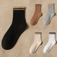 thumbnail image 1 of qinhaie Women's & Men's All Cotton Long Tube Socks – College Style Student Couple Socks, Women Socks, Men Socks, Cute Crew Socks for Women, Black, 1 of 3