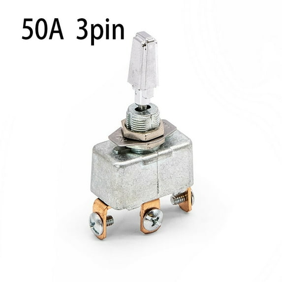 qiya 1 Pcs Heavy Duty Toggle Switch 12V 3 Pin 50A For High Amperage Toggles