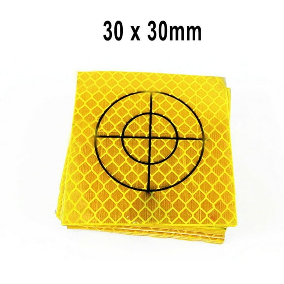 qiya 100pcs Reflector Sheet Reflective Tape Target Total Station M Total Station Reflector 20/30/40/50/60mm