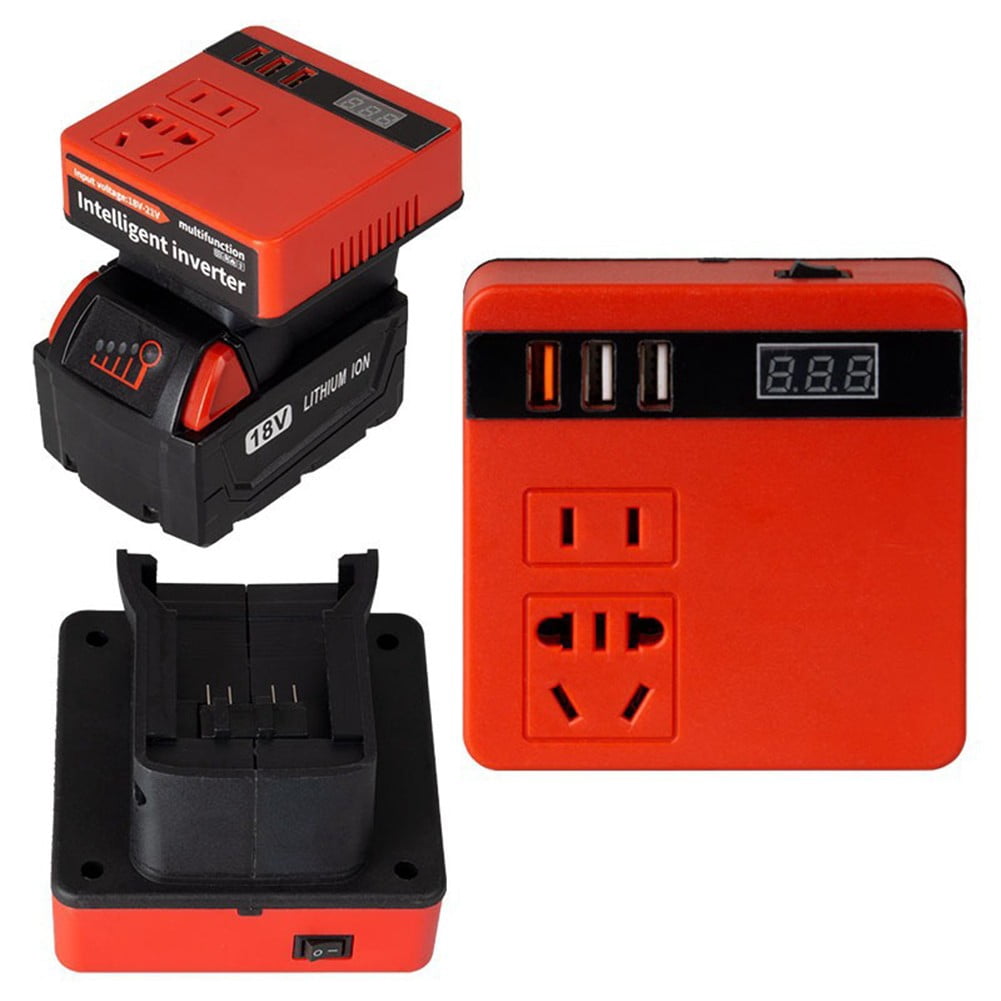 qiya 120W Lithium Battery Inverter 21V to 220V AC Multi-Protection Battery Inverter