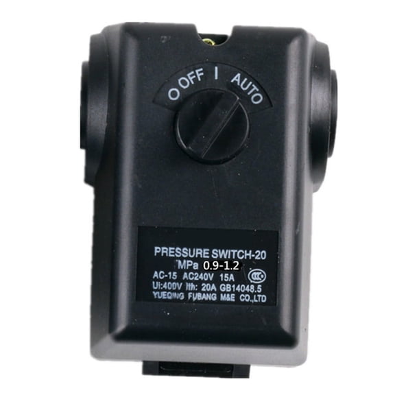 qiya 15A 220V Air Compressor Horizontal Pressure Switch Air Compressor Controller