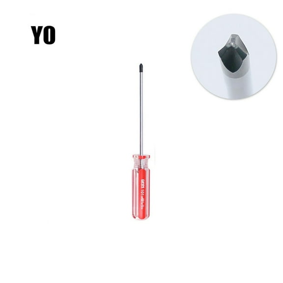 qiya 1pc Y-shaped Tri-wing Screwdriver Magnetic Non-slip Grip Steel Screwdriver Precision Hand Repair Tool Y0 Y1 Y2 Y3