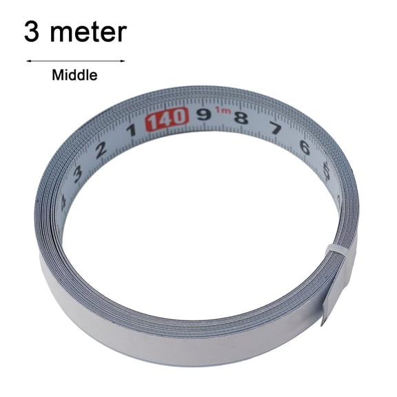 qiya 1pcs 1/2/3/5M Self Adhesive Metric Miter Track Tape Measure Scale Ruler Left To Right To Left Middle To Both Sides Tools
