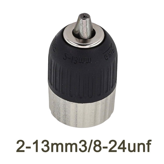 qiya 2-13mm Electric Drill Chuck Keyless Self-locking 3/8-24UNF Keyless Adapter