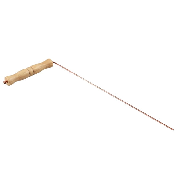 qiya 2X99.9%Pure Copper Copper Probes Rod For Divination tool With Wooden Handles