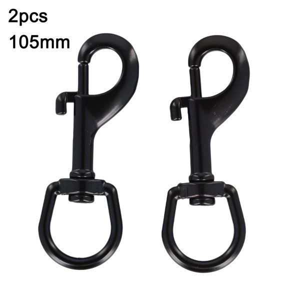 qiya 2pcs Stainless Steel Swivel Eye Bolt Snap Hook for Scuba Diving Pet leash Flag
