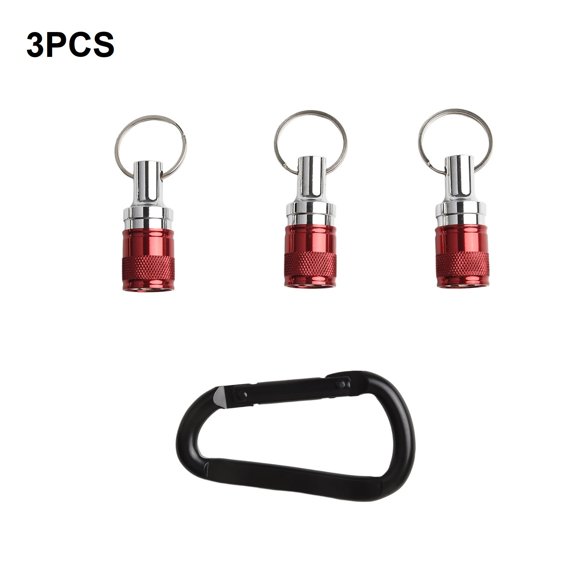 qiya 3pcs Non-Slip Drill Bit Holder Key Chain /4 Bit Holder for Nut Driver Keychain