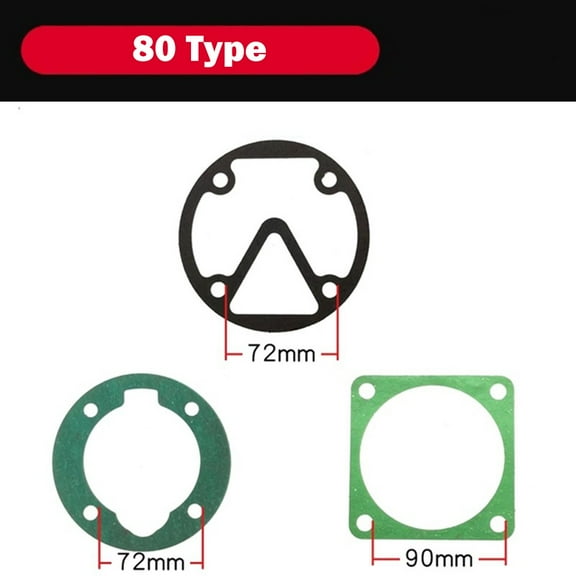qiya 3pcs/set Air Compressor Cylinder Head Base Valve Plate Gaskets Washers 51/65/80/90/95 Type Pneumatic Parts