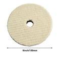 thumbnail image 1 of qiya 5-7inch Wool Polishing Pads Waxing Buffing Pad for Cars Cleaning Polisher Tool, 1 of 9