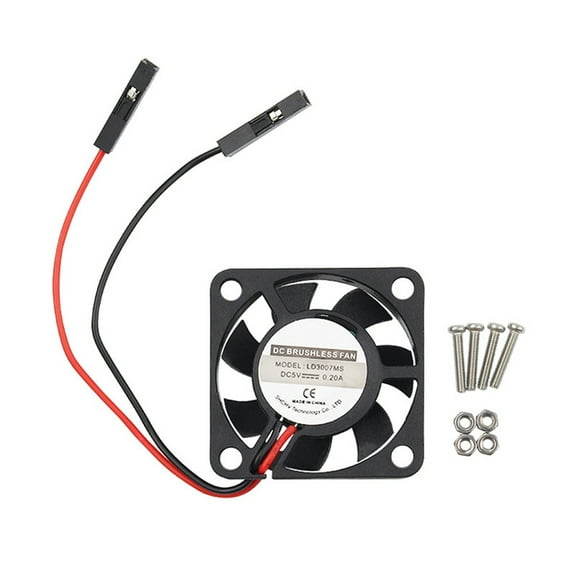 qiya 5V 3007 Cooling Fan for Raspberry Pi 4, Pi 3 B+, Pi 3 B, Pi 2, Pi B+,Pi for Zero