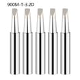 thumbnail image 1 of qiya 5pcs 900M-T Copper Soldering iron tips-free welding solder tools, 1 of 6