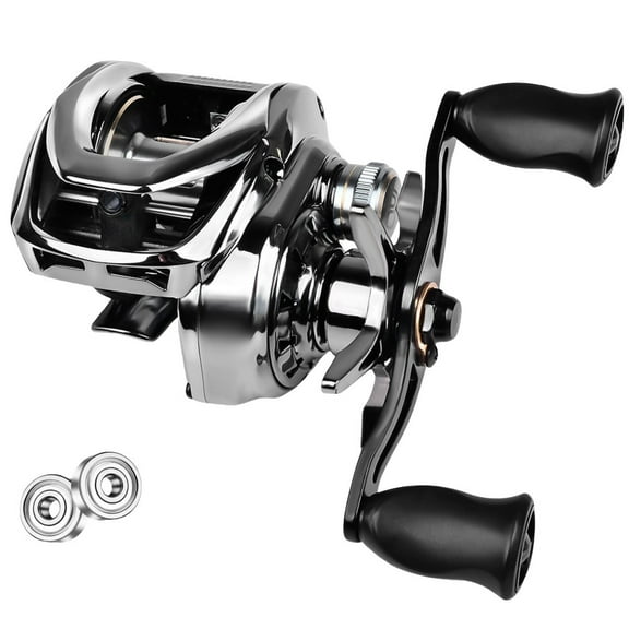 qiya 7.2:1 Baitcasting Fishing Reel Metal Bearings Bait Caster Reel High-Speed Gears