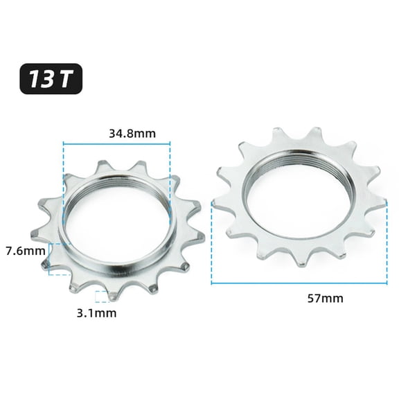 qiya Bike Cassette Cog Single Speed 13T-18T Sprockets MTB Road Bicycle Flywheel Cog