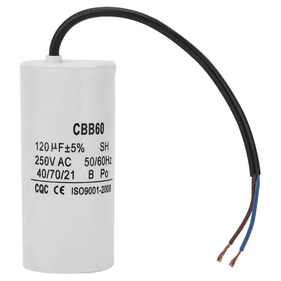 qiya Capacitor 250V 120UF CBB60 Run Motor Generator Compressor Water Pump Capacitor