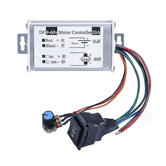 qiya DC Motor Speed Controller DC 12V 24V 36V 48V 60V Motor Pulse Width Modulator