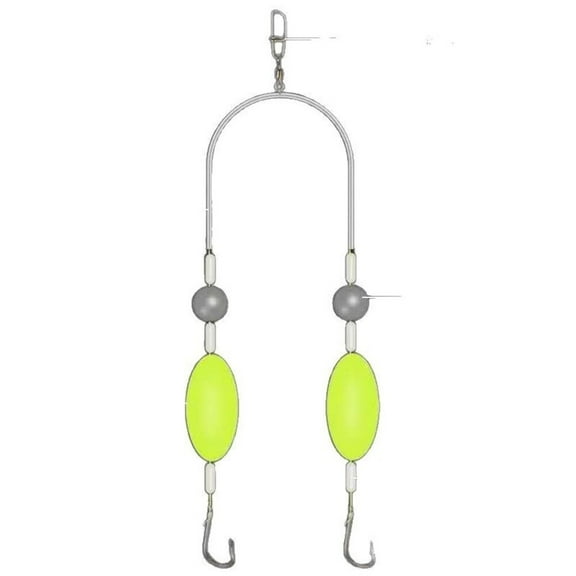 qiya Double-Hook Reverse Bottom Rig - Double-Hook Setup for Freshwater