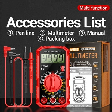 qiya Electrical Multimeter Sz308 Tester Professional Tool LCD Display Voltage Meter