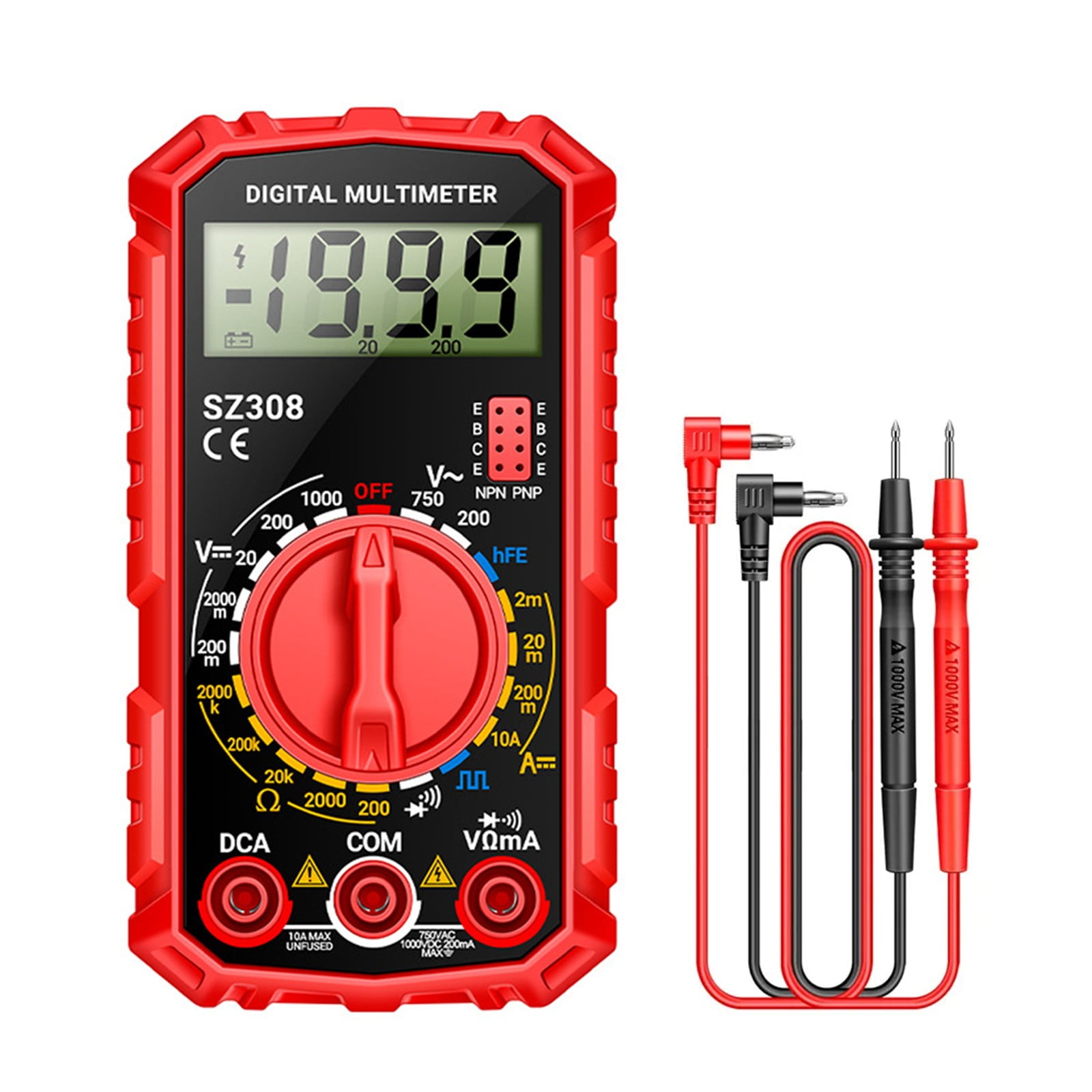 qiya For ANENG SZ308 Digital Multimeter Voltage Resistance Meter ACDC ...