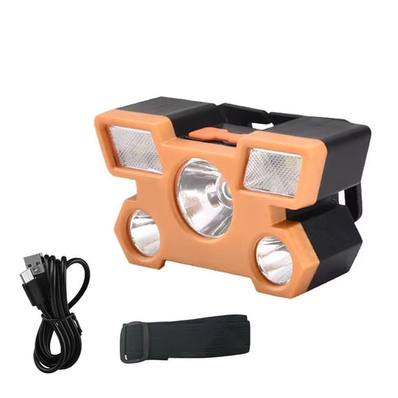 qiya Head Flashlight Led Headlamp Headlights Front Lanterns for Camping Lighting