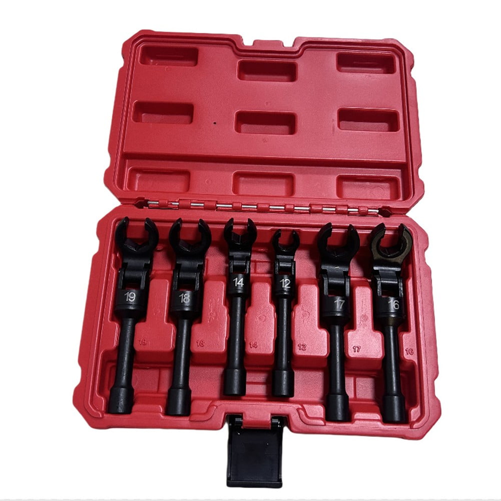 qiya Long Flex-Head 3/8inch Drive Flare Nut Wrench Diesel Injector Fuel ...