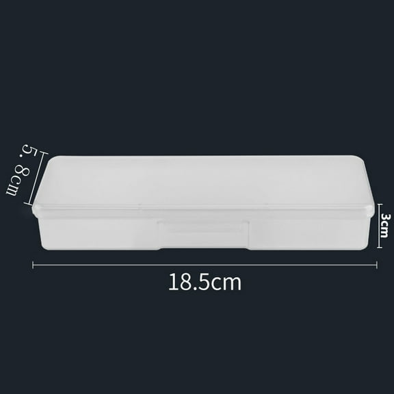 qiya Manicure Tools Storage Case Plastic Nail Supplies Storage Pen Box Rectangle Nail Art Studs Brushes Tools Holder Case