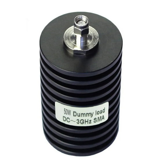 qiya RF Coaxial Dummy Load Resistor for SMA Male Connector 5-100W 50Ω DC-3GHz Round