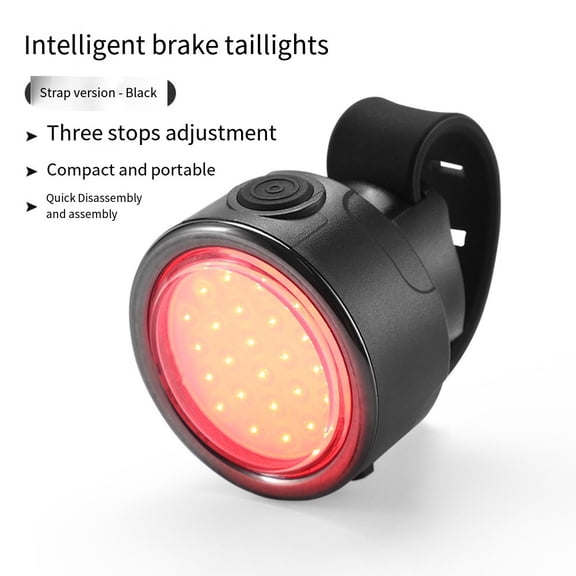 qiya Smart Bike Light: Compact Brake Sensor, USB Rechargeable & Easy to Install!