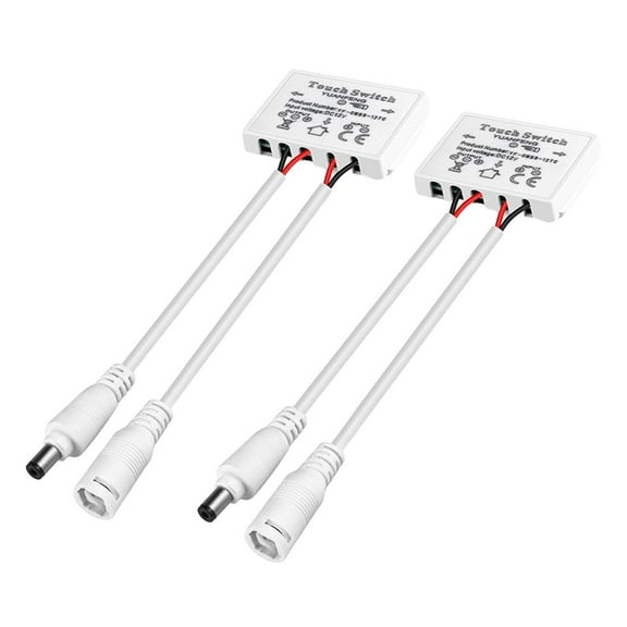 qiya Touch Control Switch for Mirror Light Strip Set of 2 Easy Installation