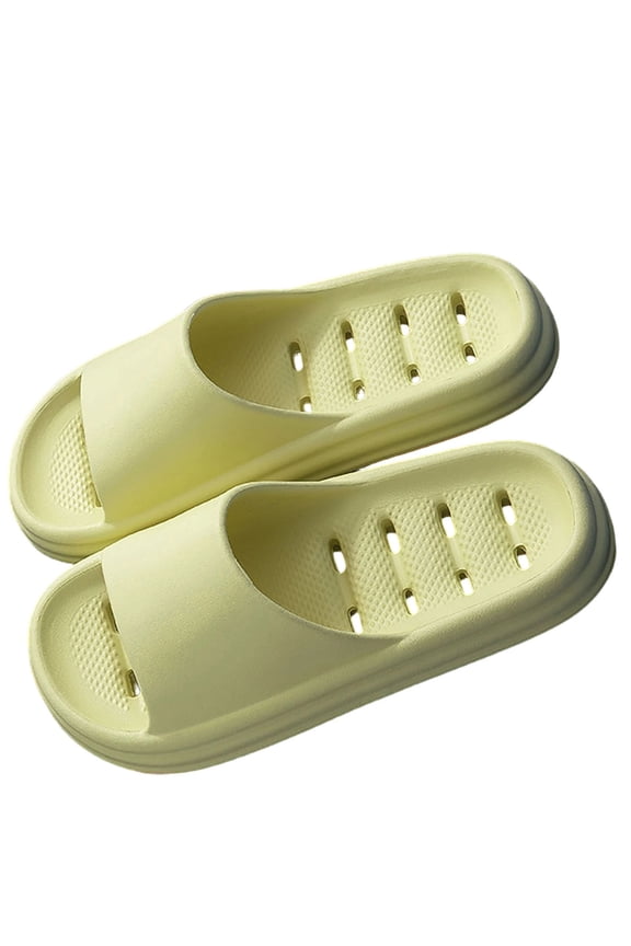 Green Women'S Bathroom Slippers Quick-Dry House Shoes Eva Non-Slip Open Toe Sandals For Indoor Hotel Spa Shower Odor-Resistant Lightweight