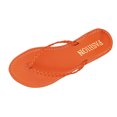 thumbnail image 1 of qkdmdw Orange Flip Flop Sandals For Women, Open Toe Beach Sandals, Flat Sole, Casual Summer Footwear For Outdoor And Leisure Activities, 1 of 5