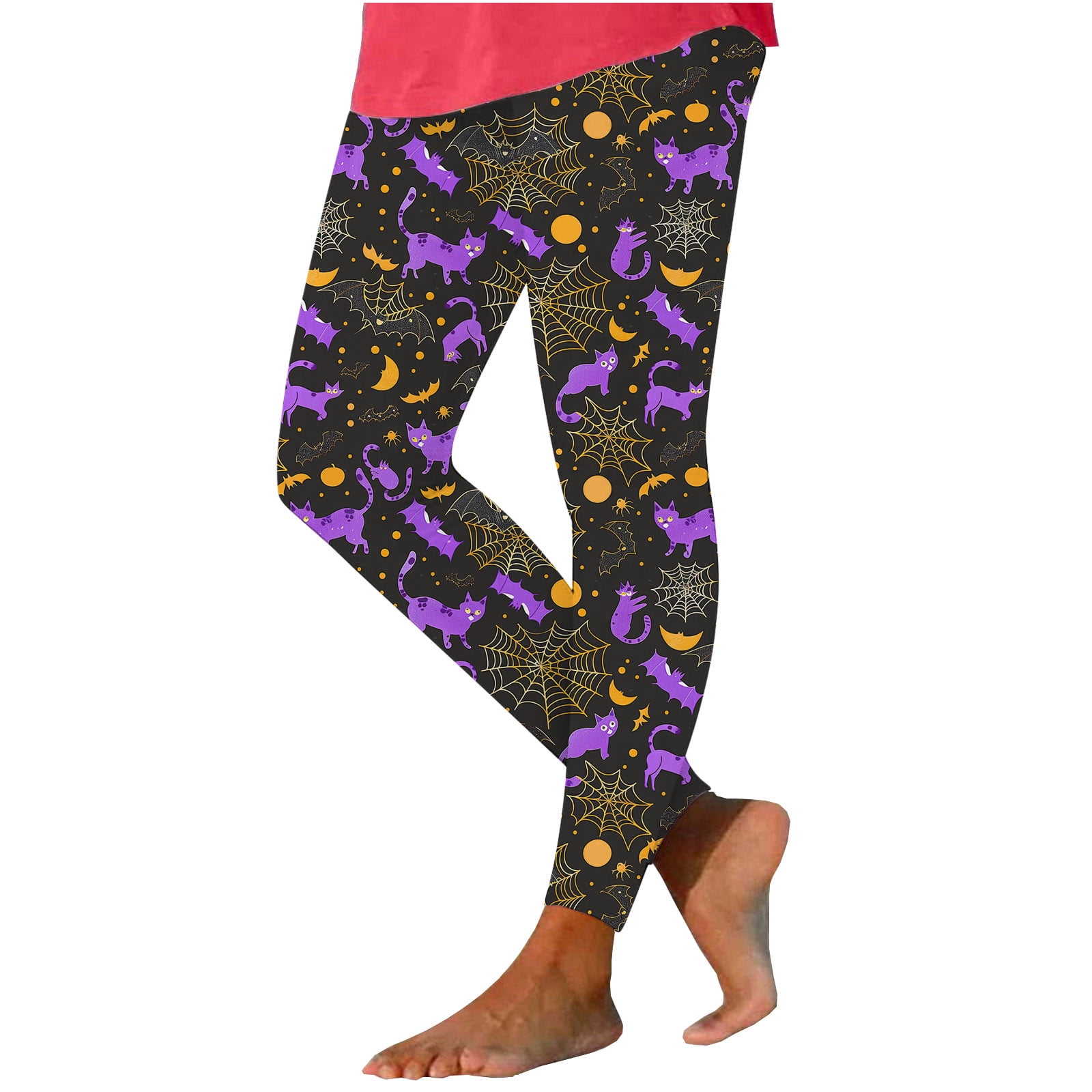 Halloween Women's Yoga Pants Pumpkin Skull