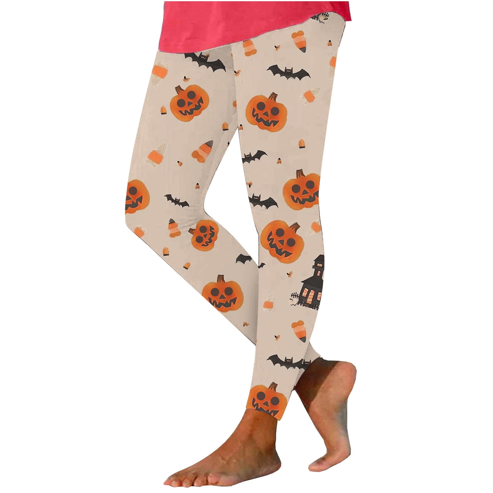 Leggings Da Donna Slim Moda Halloween Stampati Sport Yoga - 7