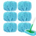 thumbnail image 1 of qolami 6 Pack Chenille Duster Mop Heads, Microfiber Chenille Mop Pads, Reusable Dry Sweeping Cloths Wet Mop Pads Refills, Sky Blue, 1 of 6