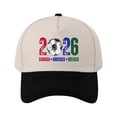 thumbnail image 1 of qolami Cup 26 Hat, USA Canada Mexico 2026 World Soccer Cap, Host Country Soccer Football Cap, Cotton Baseball Hat for Men Women, 1 of 5