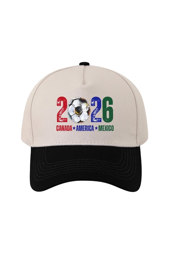 Cup 26 Hat, USA Canada Mexico 2026 World Soccer Cap, Host Country Soccer Football Cap, Cotton Baseball Hat for Men Women