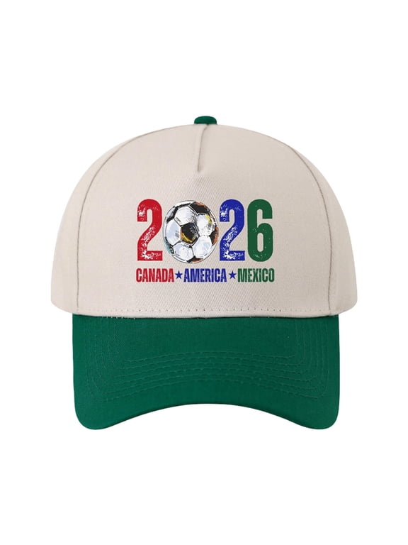 Cup 26 Hat, USA Canada Mexico 2026 World Soccer Cap, Host Country Soccer Football Cap, Cotton Baseball Hat for Men Women