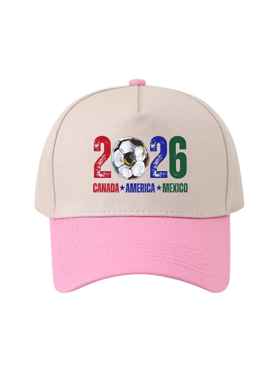 Cup 26 Hat, USA Canada Mexico 2026 World Soccer Cap, Host Country Soccer Football Cap, Cotton Baseball Hat for Men Women