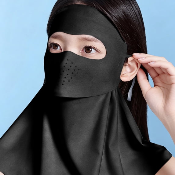 qolami Face Cover for Men Women, UPF 50+ Sun Protection Face Mask With Neck Flap, Full Coverage Breathable Face Shield for Summer Outdoor Activities