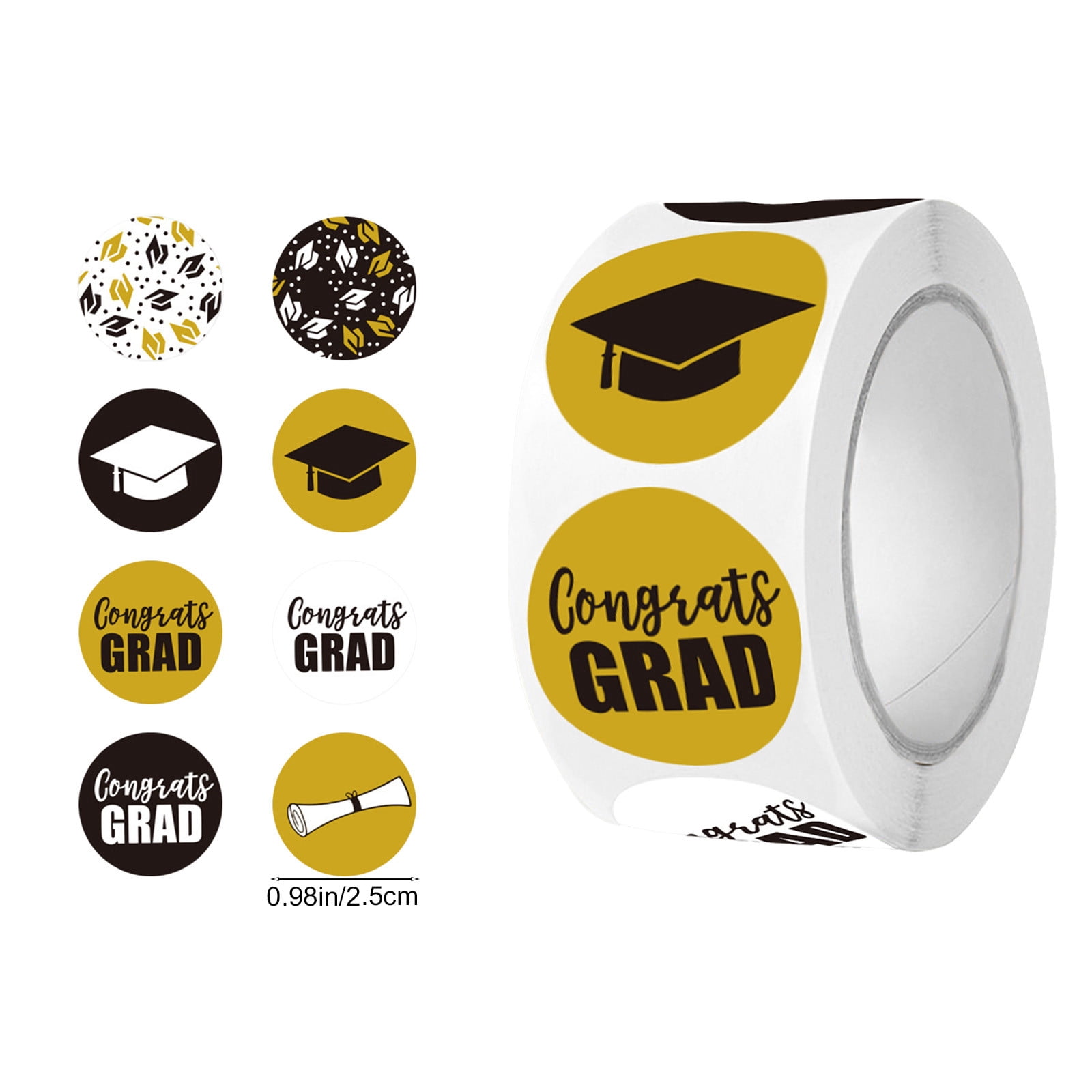qolami Round Graduation Stickers, 500 Pcs Class of 2026 Graduation ...