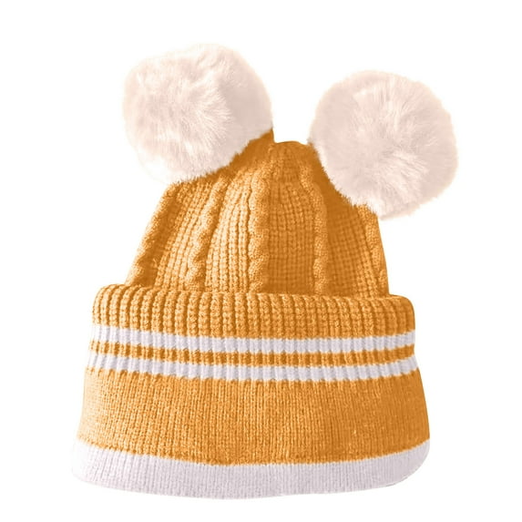 qolati Baby Winter Hat Scarf Set Toddler Beanie Hats Girl Boy with Neck Warmer Outdoor Ski Beanie for Kids Knit Warm for Cold Weather