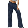thumbnail image 1 of qolati Baggy Cargo Pants for Women Trendy Drawstring Elastic Waist Parachute Jogger Pants Loose Wide Leg Trackpants Y2k Streetwear Sweatpants, 1 of 5