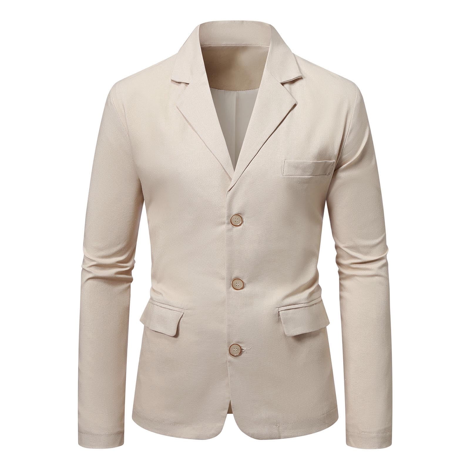 qolati Blazer for Men Lightweight Casual Work Coats with Pockets ...
