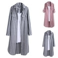 thumbnail image 1 of qolati Button Down Shirts for Women Fall Mid-Long Lapel Plaid Cardigan Tops Dressy Casual Roll Up Long Sleeve Oversized Work Blouses, 1 of 6